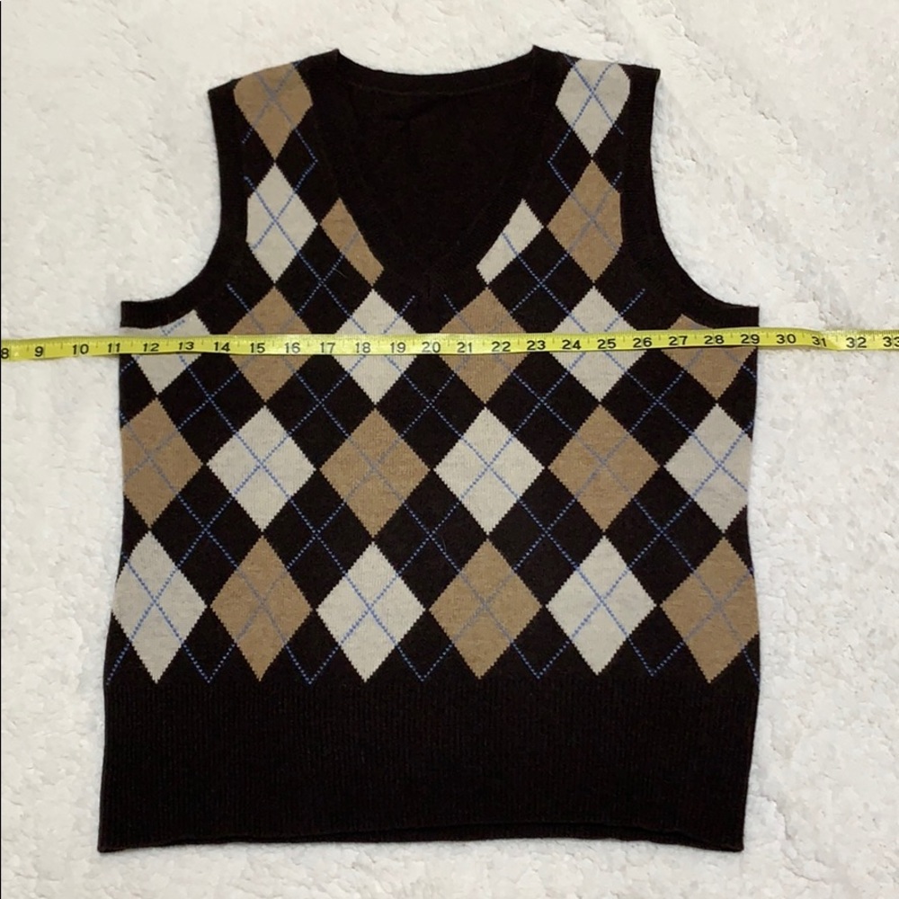 Argyle sweater vest